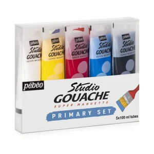 Set de 5 tubes de 100ml de gouache fi...