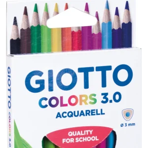 GIOTTO Etui de 12 crayons Aquarellables